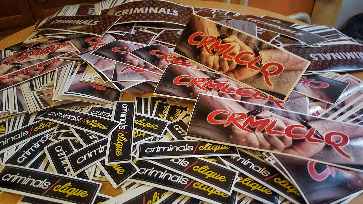 Criminals / Clique stickers in bulk